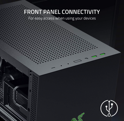 Razer Tomahawk Mini-ITX – Boîtier PC compact RGB Chroma panneaux battants - vue 3