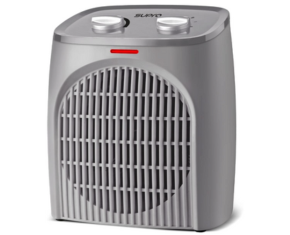SUPRA – Radiateur soufflant 2000 W gris thermostat mécanique IP21