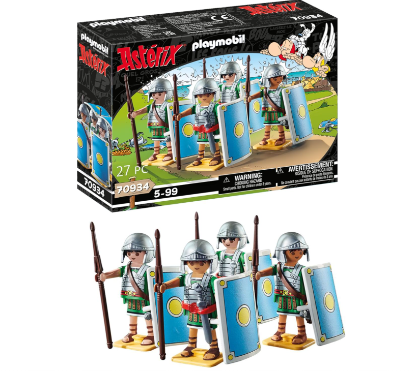 Playmobil 70934 Astérix – Les légionnaires romains avec casques, épées et boucliers – Dès 5 ans