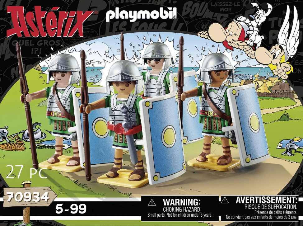 Playmobil 70934 Astérix – Les légionnaires romains avec casques, épées et boucliers – Dès 5 ans