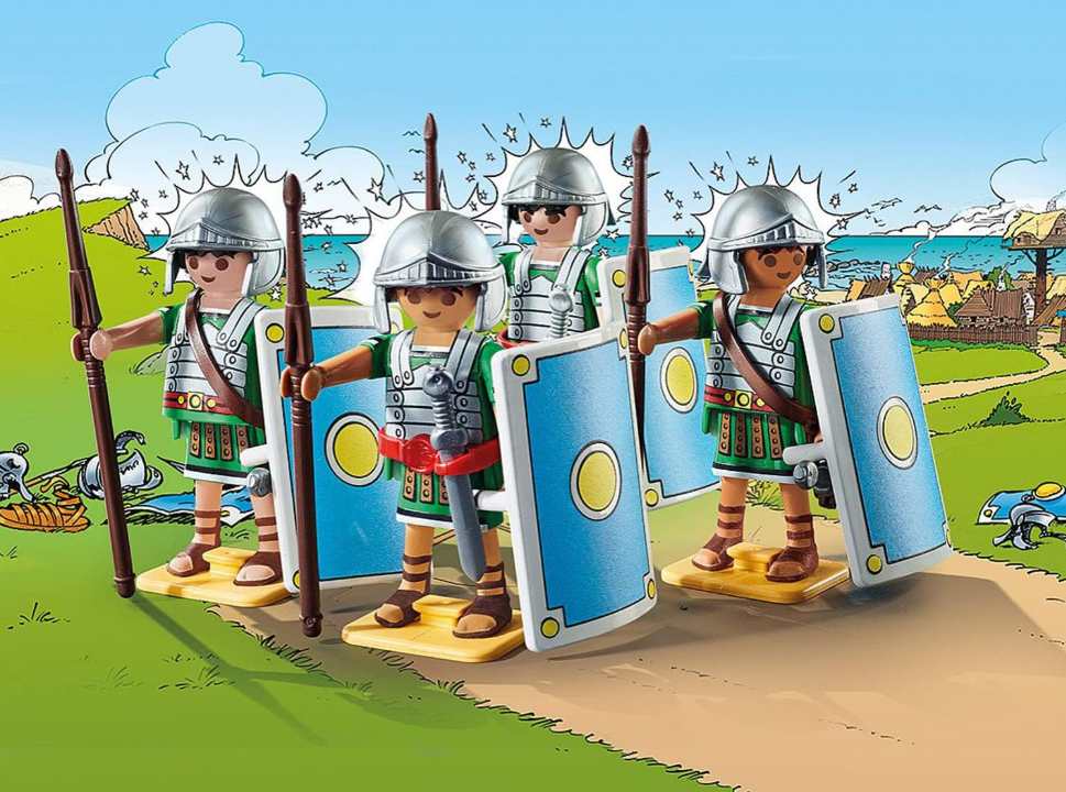 Playmobil 70934 Astérix – Les légionnaires romains avec casques, épées et boucliers – Dès 5 ans