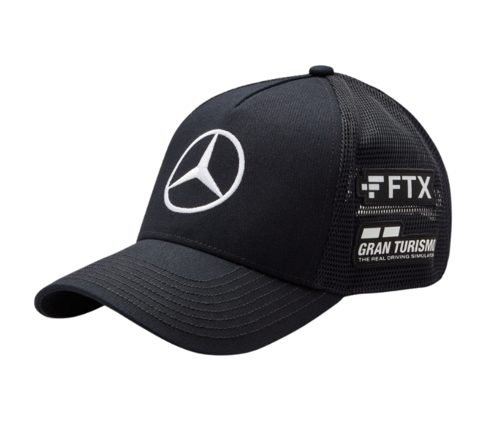Mercedes AMG Petronas F1 – Casquette Officielle Lewis Hamilton Trucker – Noir – Taille Unique