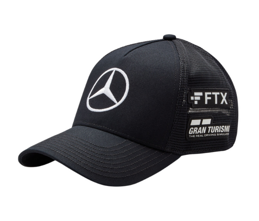 Mercedes AMG Petronas F1 – Casquette Officielle Lewis Hamilton Trucker – Noir – Taille Unique