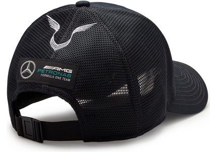 Mercedes AMG Petronas Hamilton Trucker Casquette Noire – Officielle - vue 2