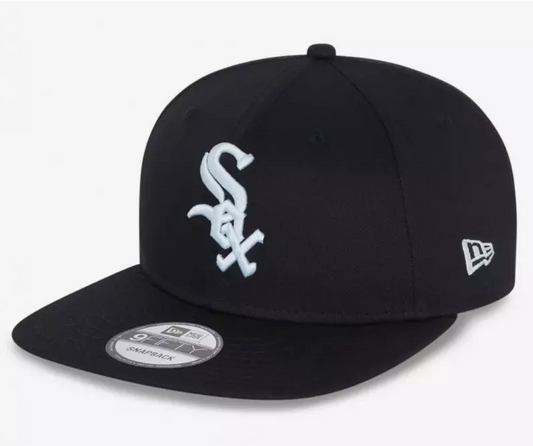 New Era Chicago White Sox MLB Essentials – Casquette 9Fifty Snapback Noire – Taille M/L