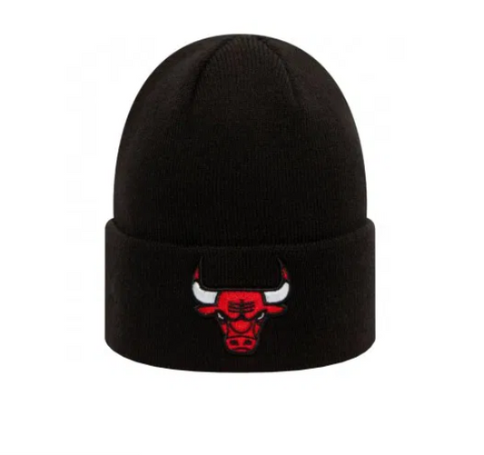 New Era Chicago Bulls Cuff Hat – Bonnet officiel NBA noir et rouge – Référence 12156075