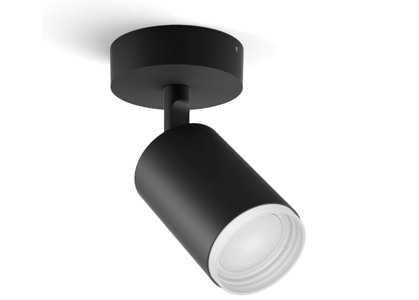 Philips Hue White & Color Ambiance Fugato – Spot connecté 1 flg. noir – 16 millions de couleurs, 350 lm, compatible Alexa