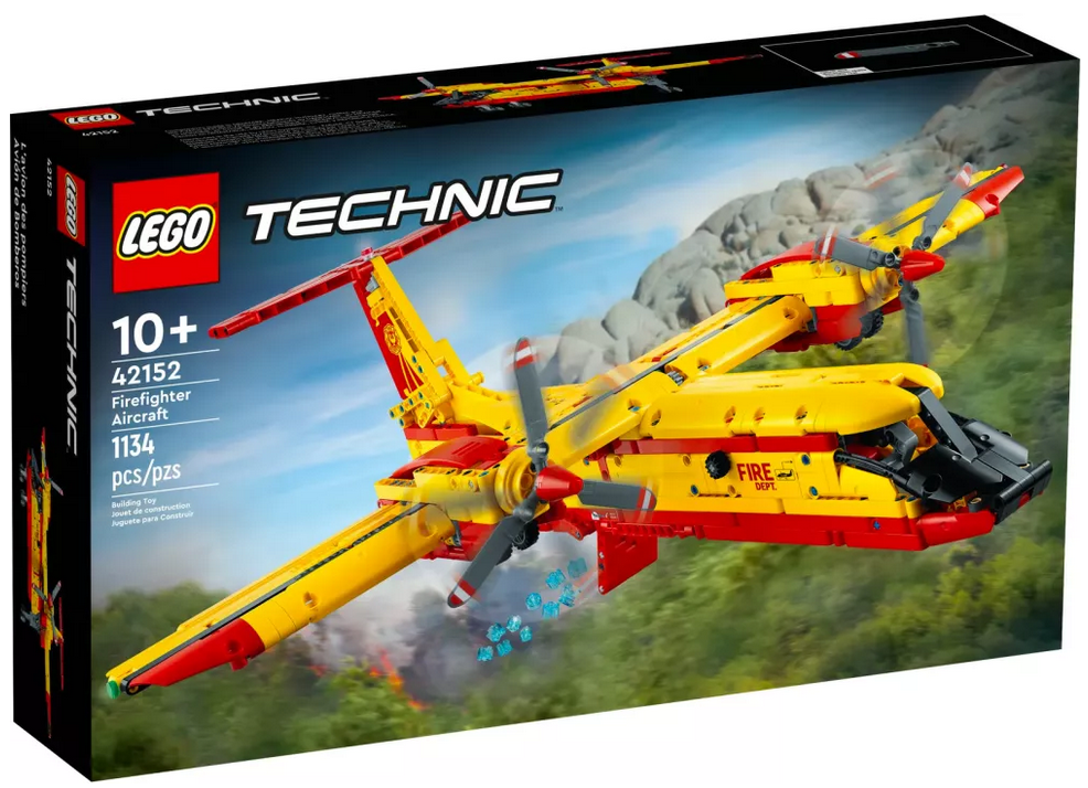 LEGO Technic 42152 – Avion de Lutte Contre l’Incendie – Maquette de pompier à construire dès 10 ans
