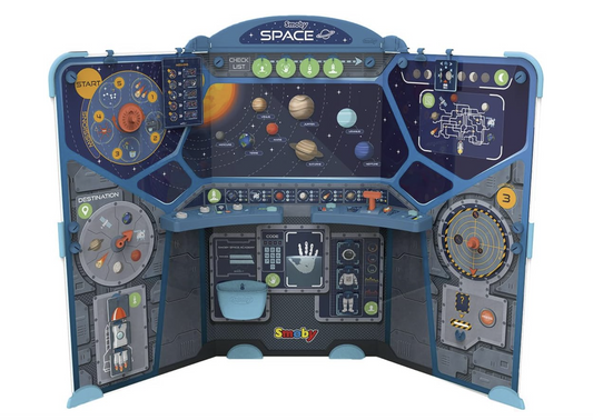 Smoby Space Center – Jeu de découverte de l’espace avec 15 activités et 60 accessoires – Dès 5 ans – Fabrication française