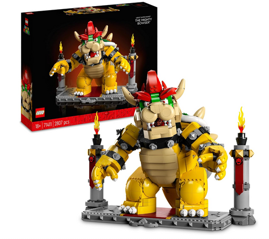 LEGO Super Mario 71411 – Le Puissant Bowser – Figurine 3D à construire et à collectionner