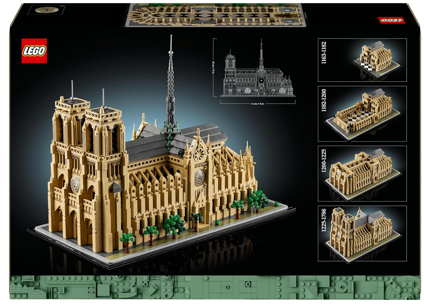 LEGO Architecture 21061 – Notre-Dame de Paris – Maquette à construire pour adultes et collectionneurs