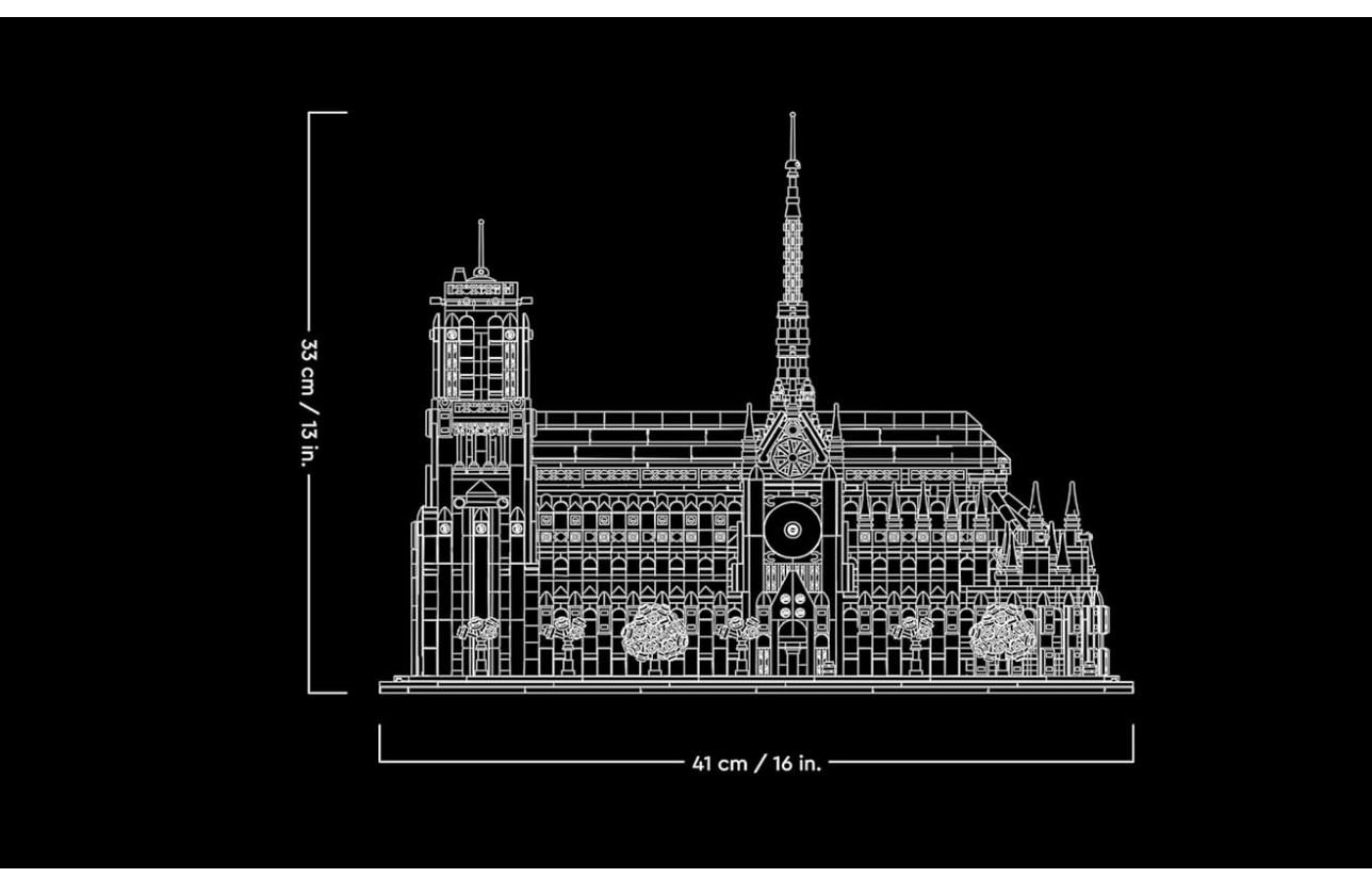 LEGO Architecture 21061 – Notre-Dame de Paris – Maquette à construire pour adultes et collectionneurs