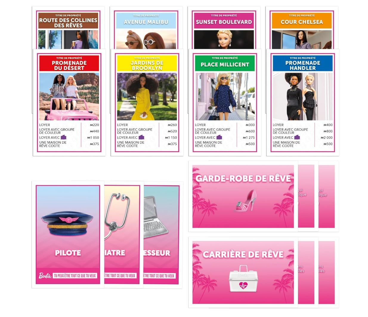 Monopoly Barbie Édition – Jeu de société familial et coloré dès 8 ans