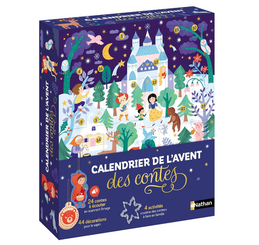 NATHAN Calendrier de l’Avent des Contes – Activités et histoires à partager en famille – Dès 3 ans