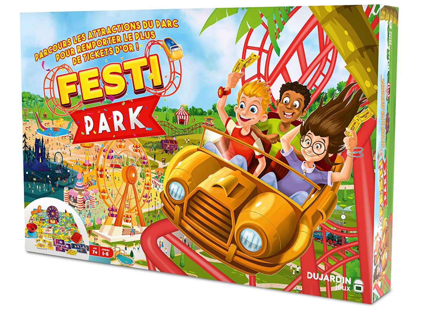 Dujardin – Festipark – Jeu de société familial et amusant dès 7 ans