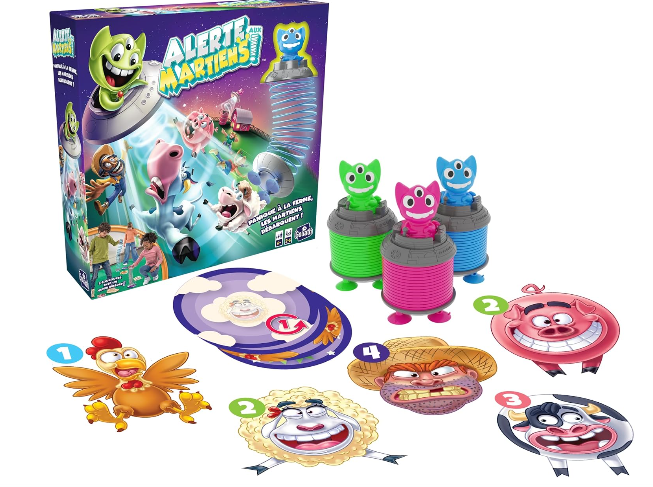 Alerte aux Martiens – Jeu de société interactif pour enfants dès 6 ans – Rapidité & agilité