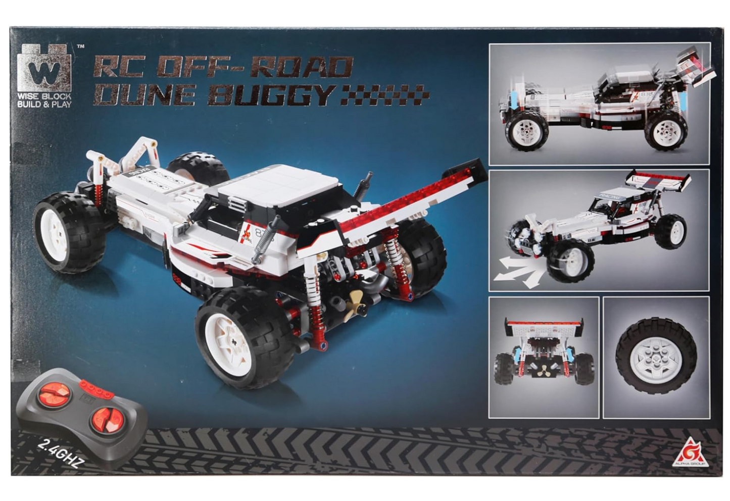 Wise Block W – Kit Voiture Télécommandée à Construire – 600+ pièces STEM dès 8 ans