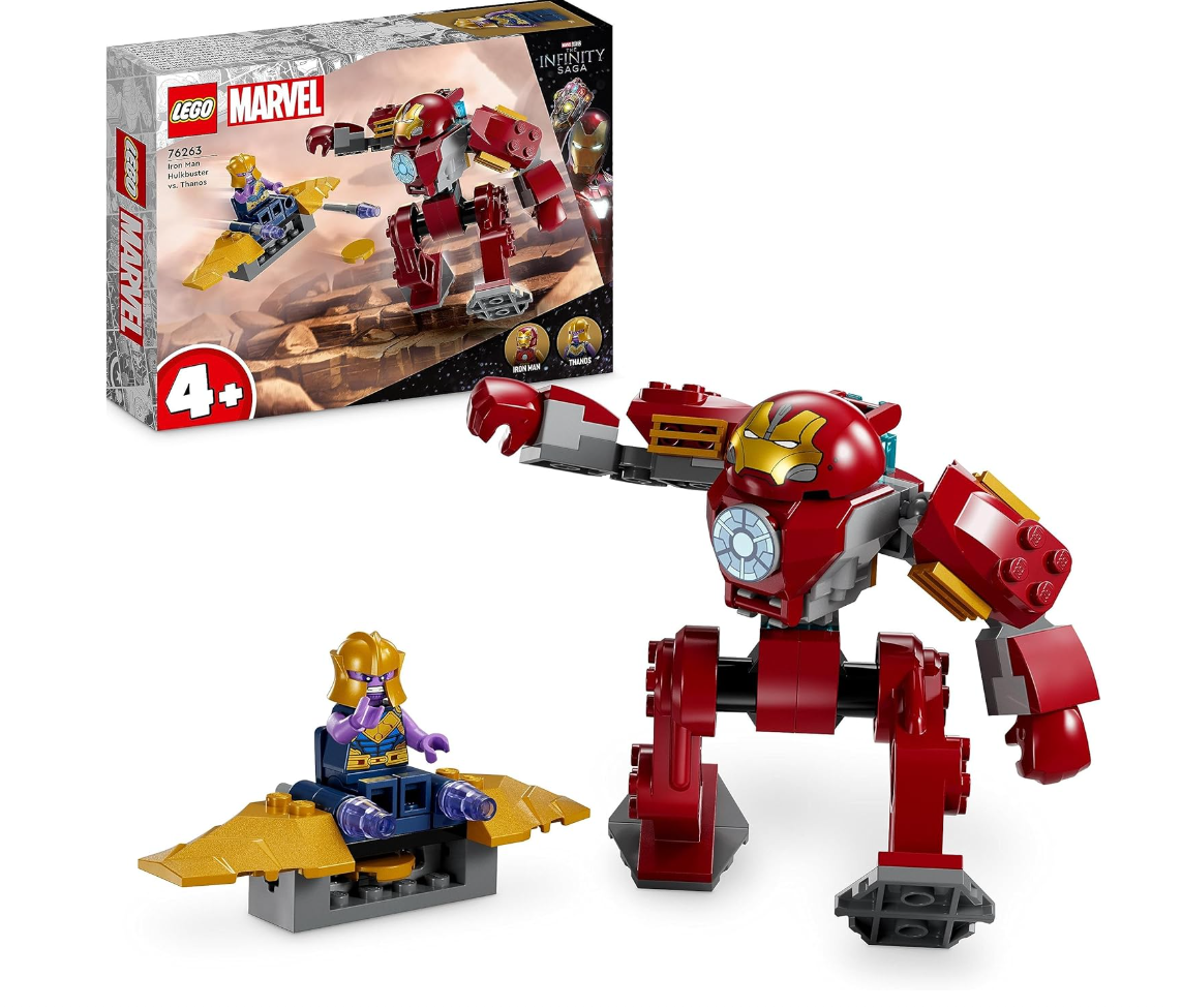 LEGO Marvel 76263 – La Hulkbuster d’Iron Man contre Thanos – Set Super-Héros dès 4 ans