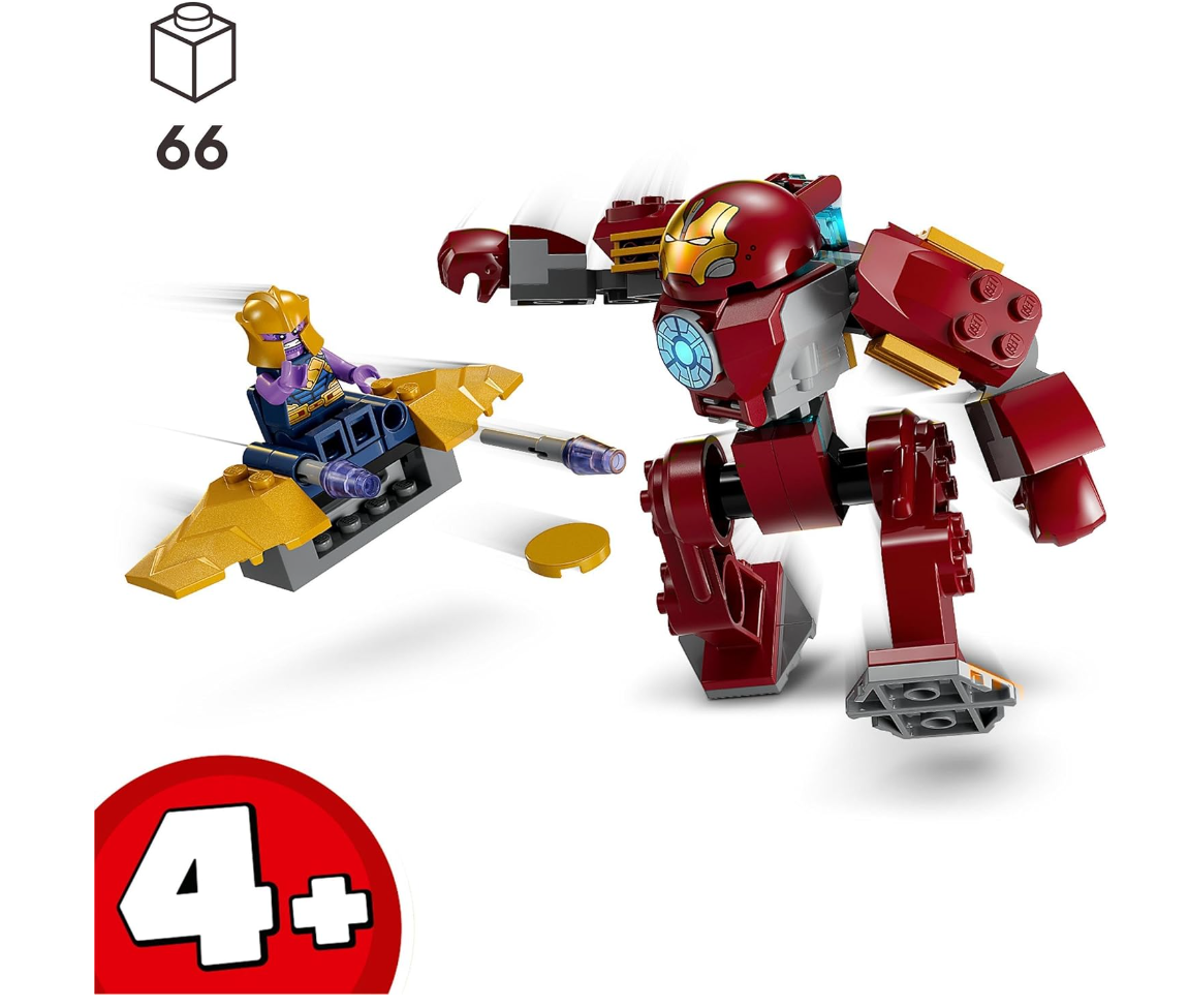 LEGO Marvel 76263 – La Hulkbuster d’Iron Man contre Thanos – Set Super-Héros dès 4 ans