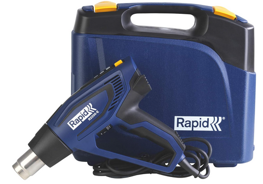 RAPID R2200 – Pistolet à air chaud professionnel 2200 W avec mallette – Réglages de température 60 à 650 °C