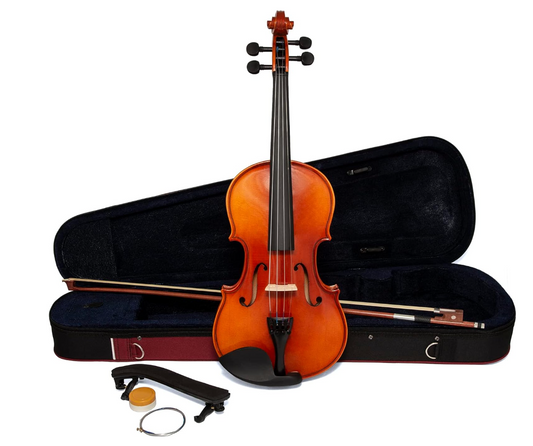 Theodore VLN16-1/2 – Violon demi-taille pour enfants avec étui, archet et colophane – Produit reconditionné comme neuf