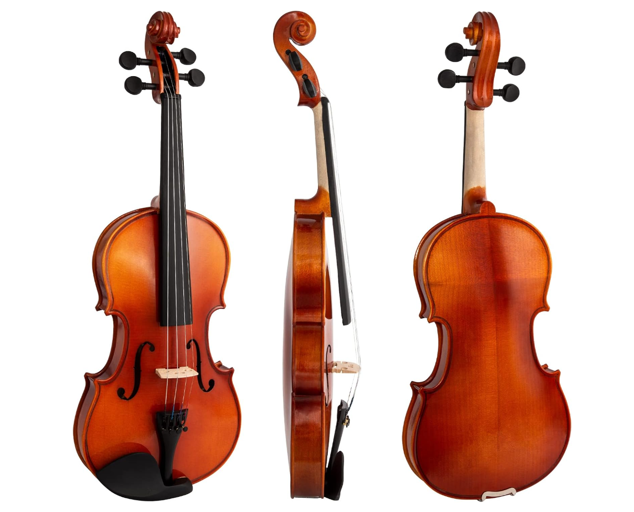 Theodore VLN16-1/2 – Violon demi-taille pour enfants avec étui, archet et colophane – Produit reconditionné comme neuf