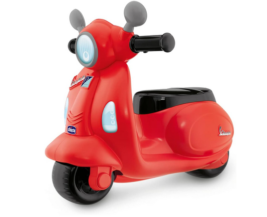 Chicco Moto Porteur Vespa Primavera Rouge – Jouet Enfant 1 à 3 ans avec Sons et Lumières – Max 25 kg
