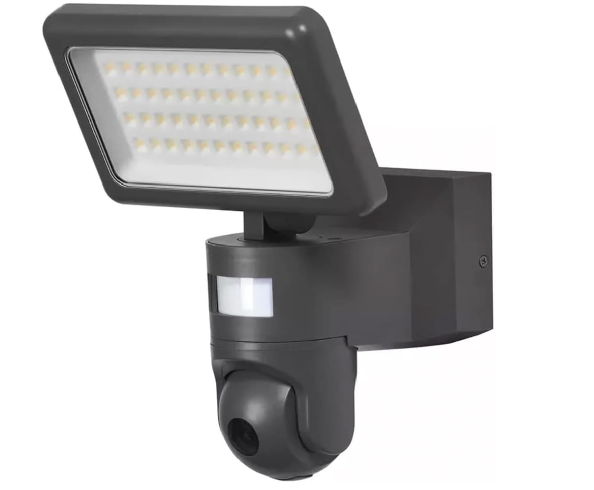 LEDVANCE SMART+ Flood Camera Control – Projecteur mural LED intelligent 23W avec caméra intégrée – Blanc chaud 3000K – IP44