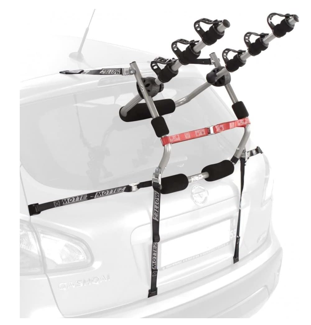 Mottez A025PMON – Porte-vélos mural 3 vélos – Support en acier gris robuste