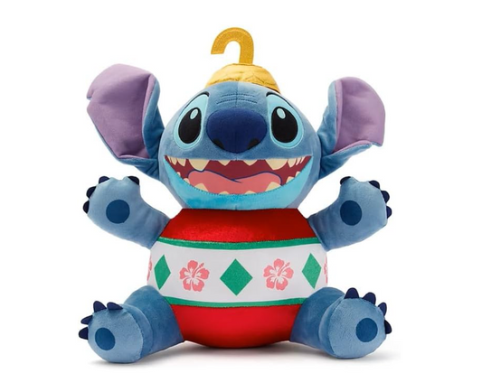 Disney Store – Peluche Stitch Édition Spéciale Noël 35 cm – Tenue de Fêtes Lilo & Stitch
