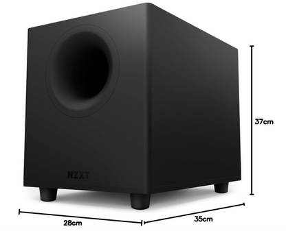 NZXT Relay Subwoofer – Caisson de basses PC 140W 6,5 Down-Firing Noir - vue 3