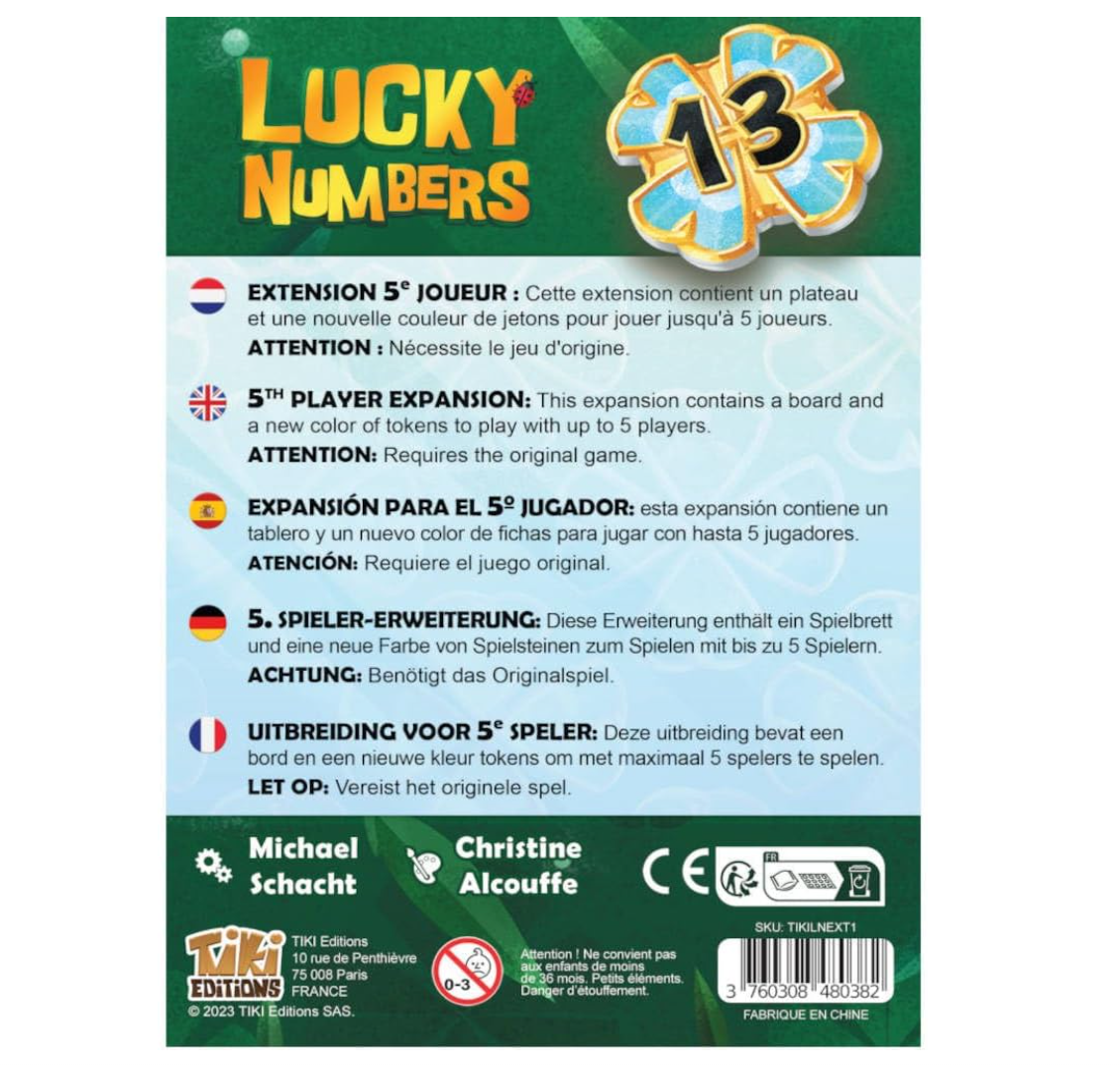 Lucky Numbers – Extension 5ᵉ joueur – Jeu de société stratégique