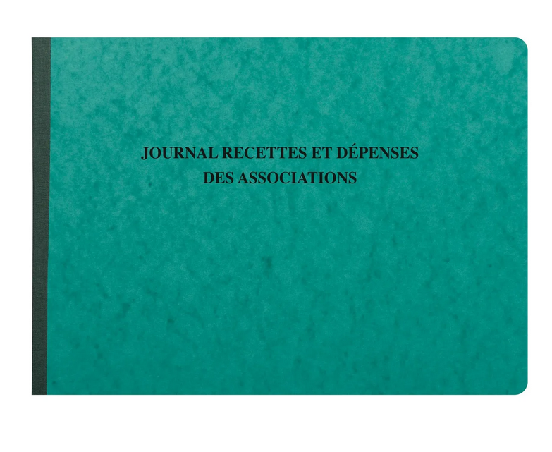 Exacompta – Piqûre Comptabilité Associations 25x38 cm – Journal des Recettes et Dépenses 80 pages