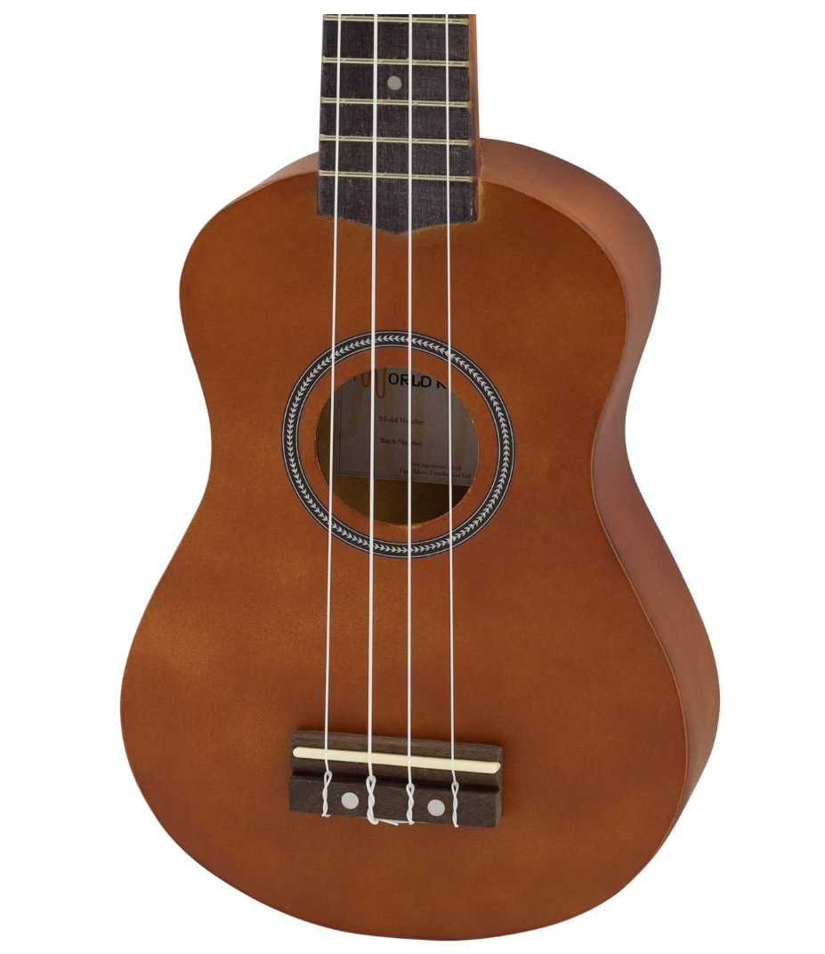 World Rhythm – Ukulélé Soprano Débutant Finition Naturelle – Reconditionné Occasion Comme Neuf