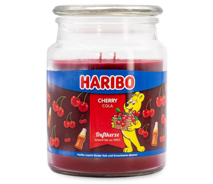 Bougie parfumée Cherry Cola 510 g – 2 mèches couvercle 110h