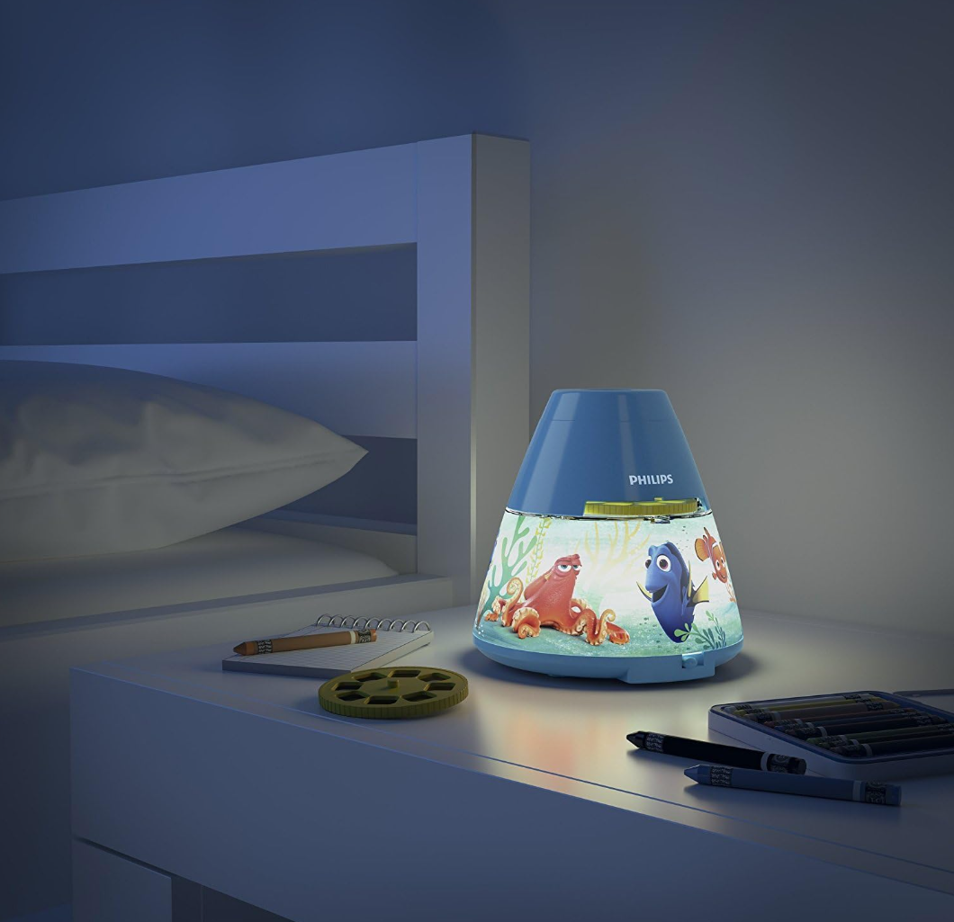 Philips – Projecteur LED Enfant Motif Dory – Veilleuse décorative bleue