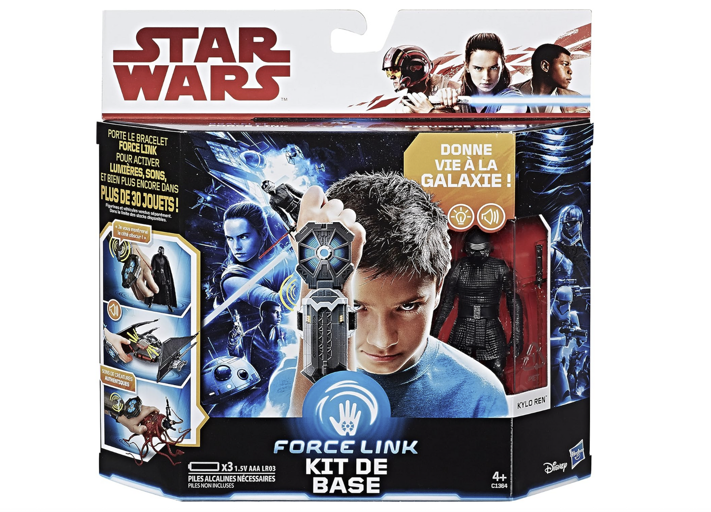 Star Wars Figurine 10 cm avec Bracelet Force Link – Kit de Base Interactif Hasbro