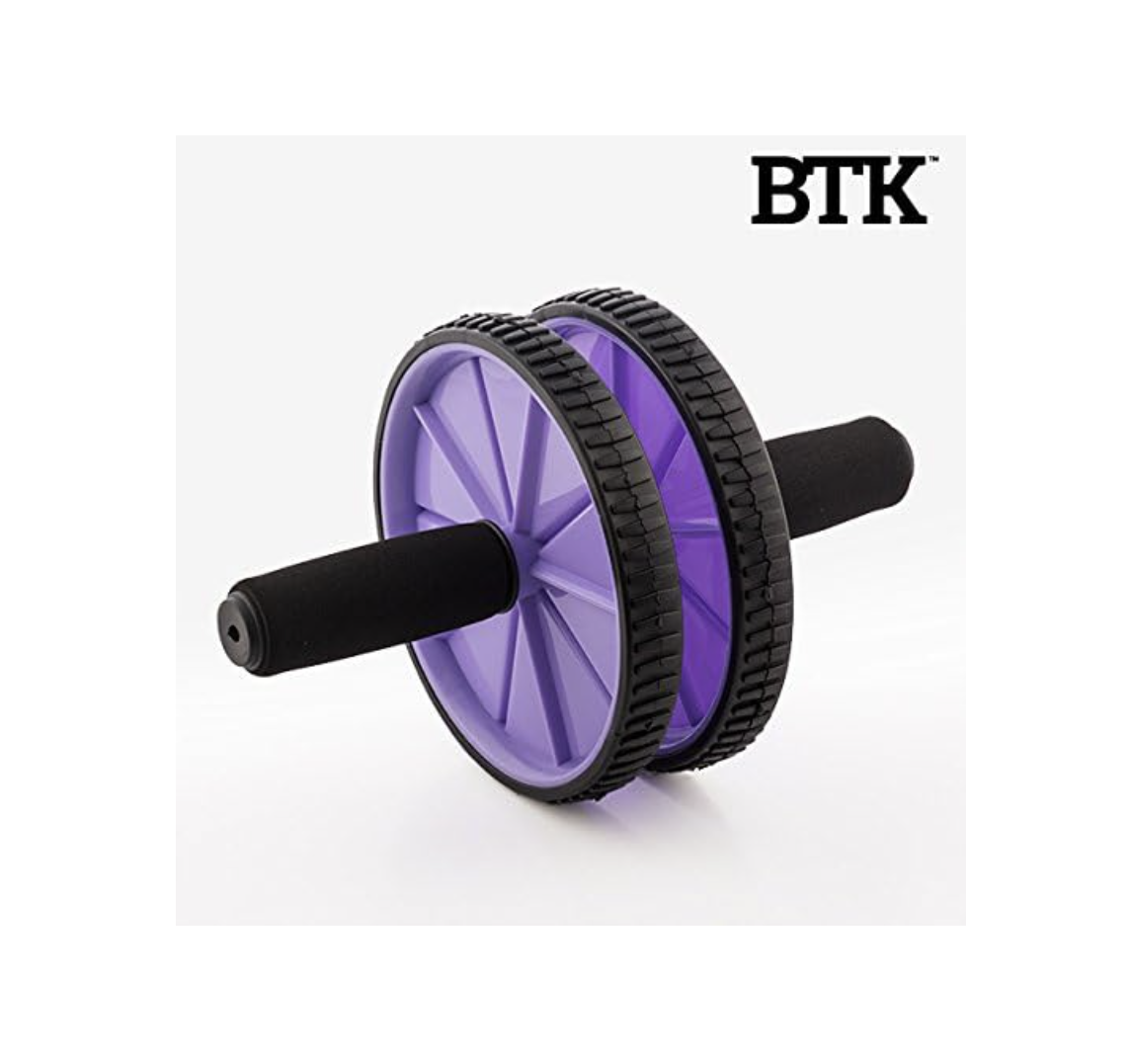 BTK Roue abdominale 17 cm – AB Exerciser – Renforcement du gainage – Violet