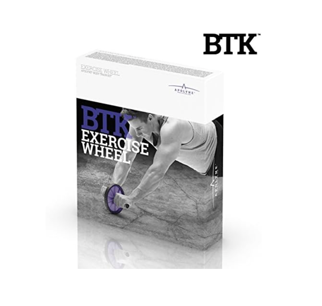 BTK Roue abdominale 17 cm – AB Exerciser – Renforcement du gainage – Violet