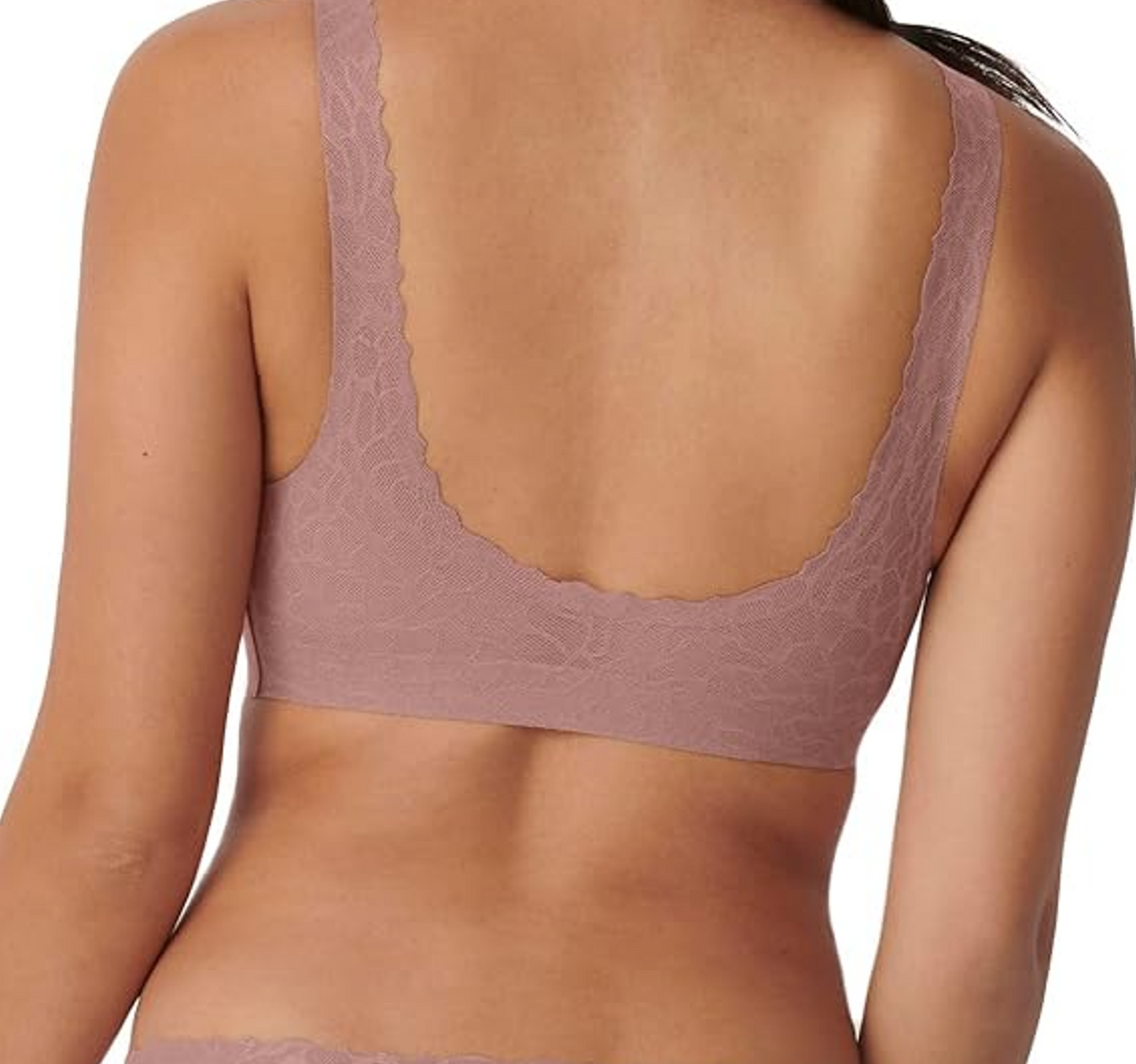 Sloggi Zero Feel Lace Bralette 2.0 – Soutien-gorge femme sans armatures – Chocolat – Taille L