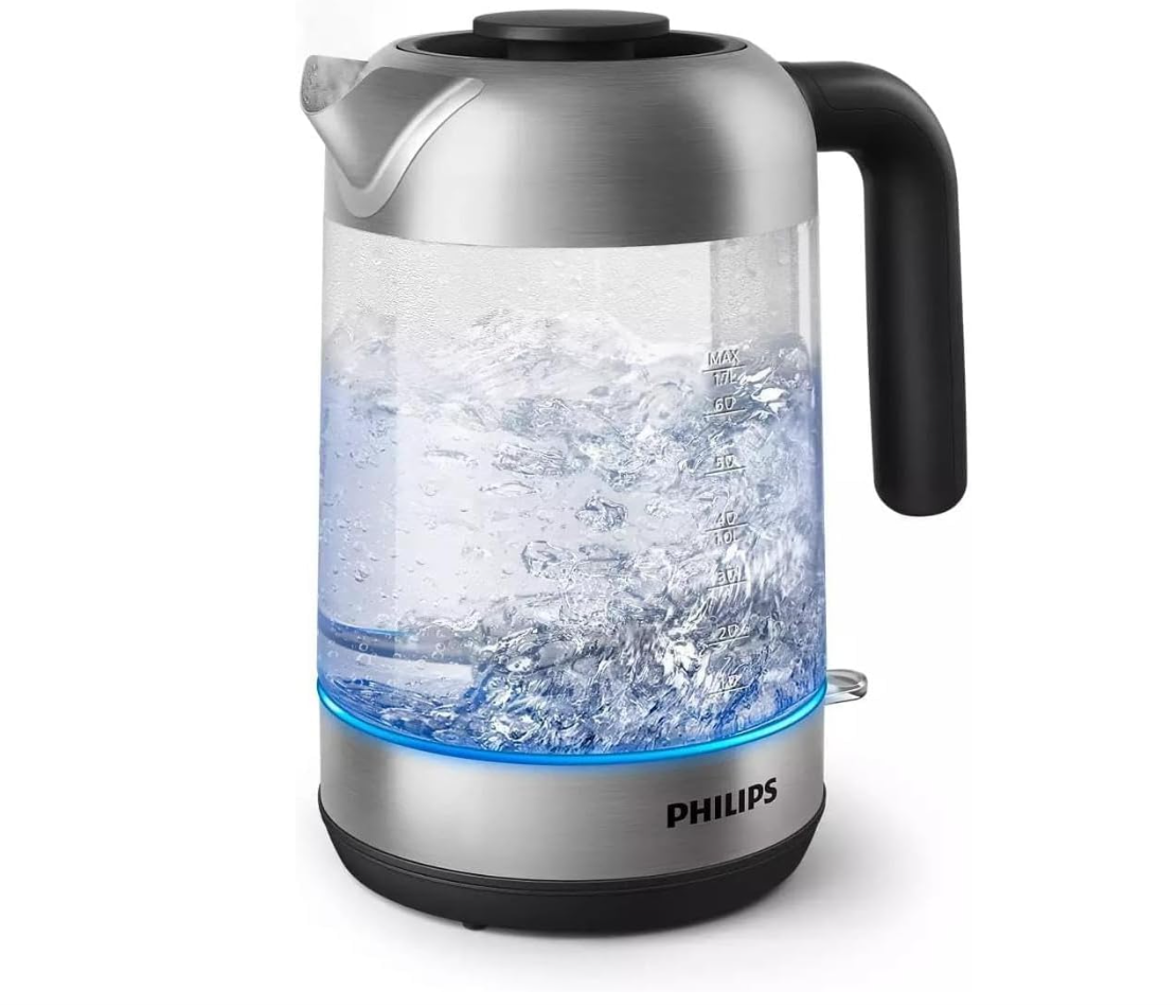 Philips Série 5000 HD9339/80 – Bouilloire électrique en verre 1,7 L – Ébullition rapide