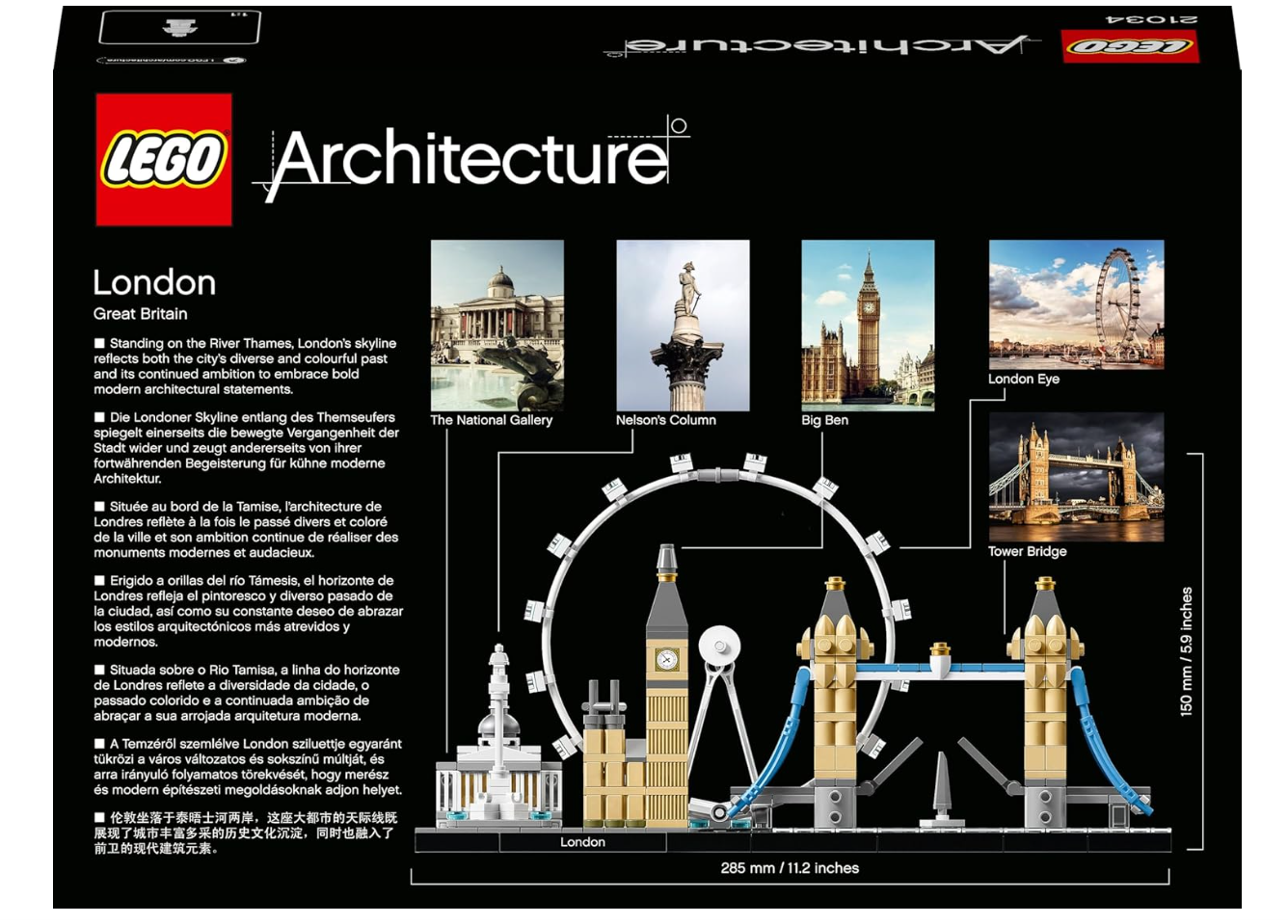 LEGO Architecture 21034 – Londres – Maquette de collection à construire pour adultes