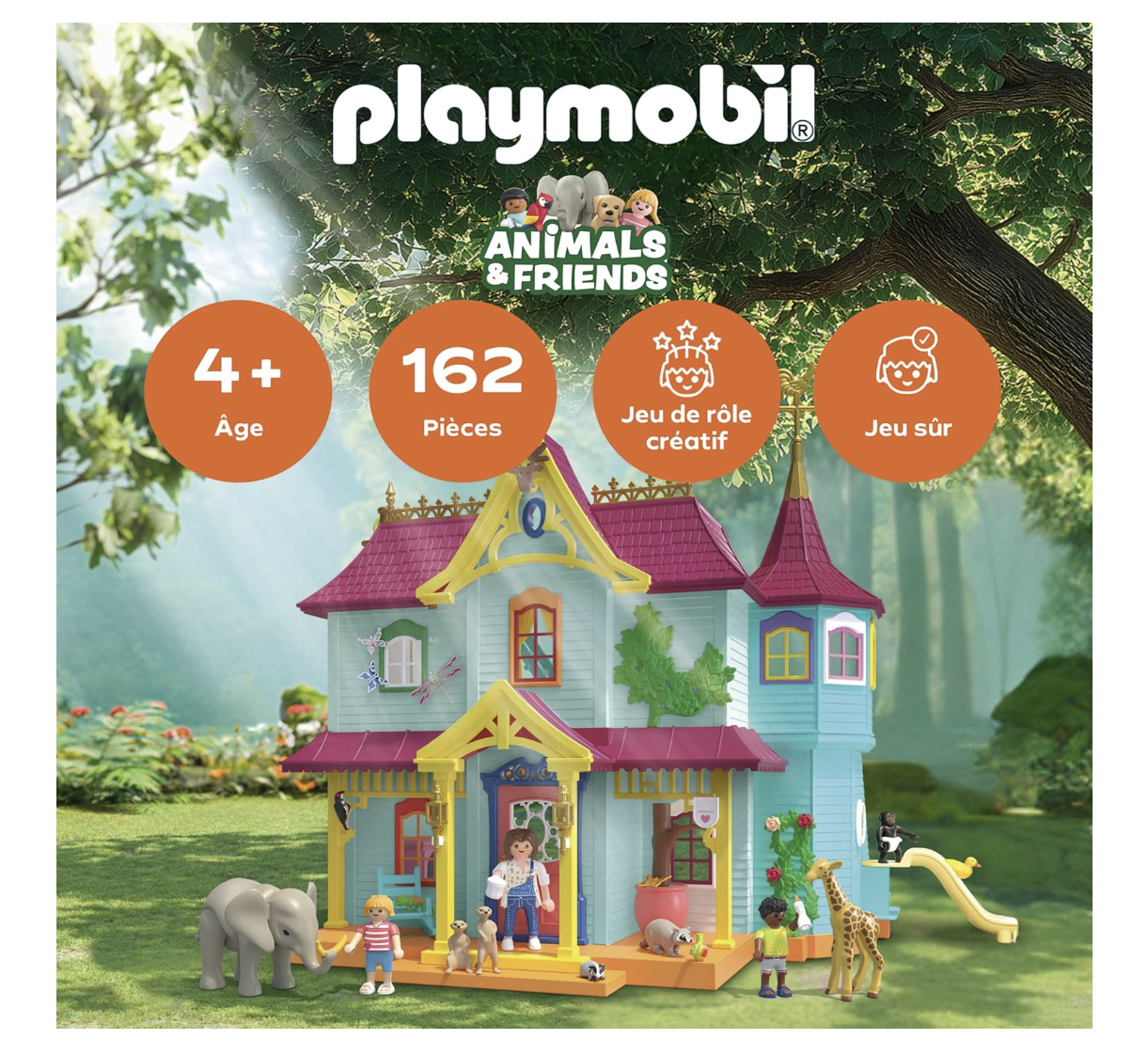 Playmobil Animals & Friends 71852 – Villa d’animaux – Jouet créatif enfants dès 4 ans