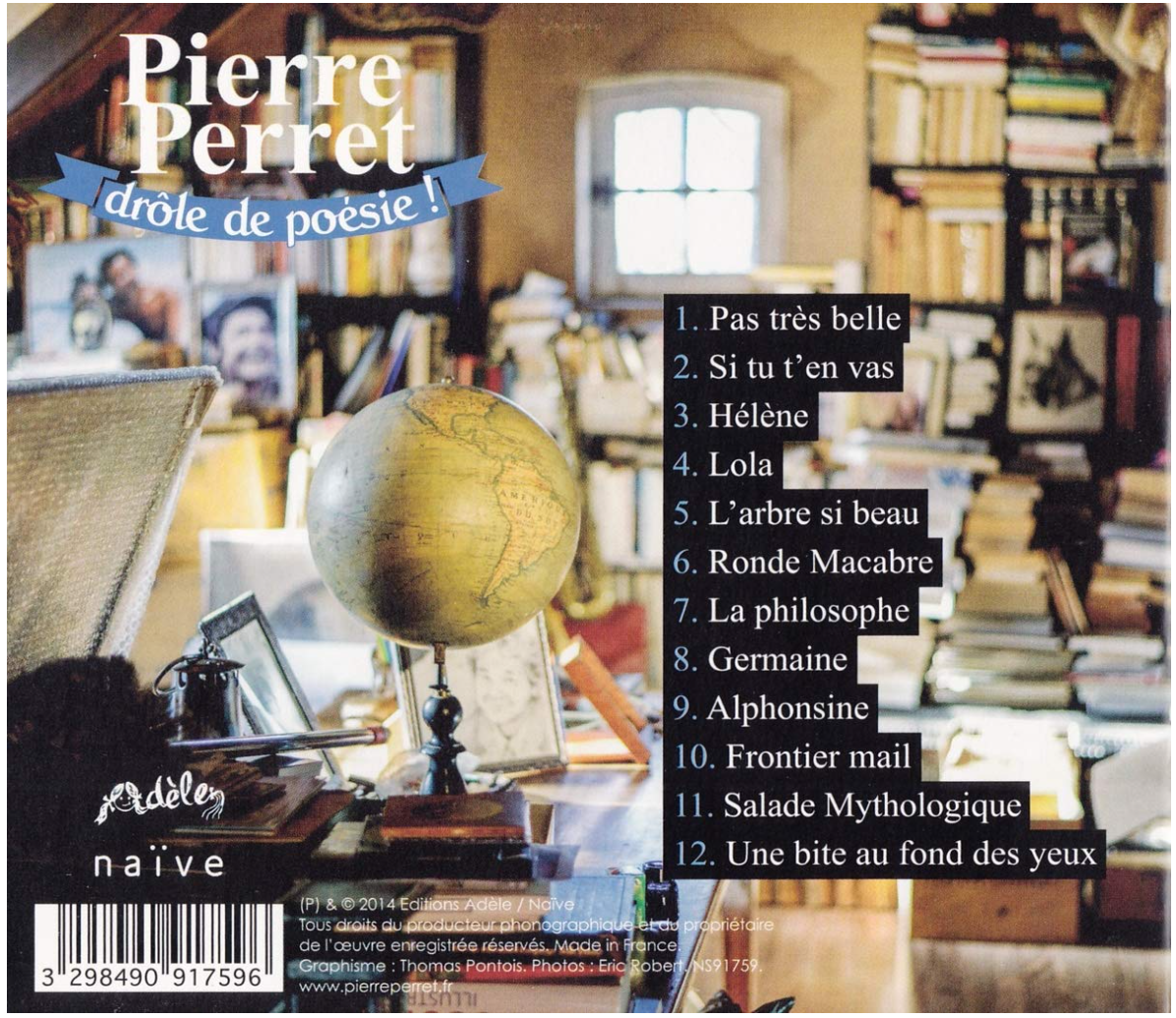 CD Drôle de Poésie Pierre Perret – Album Humour Chanson Française - vue 2