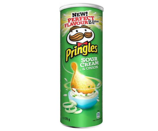 Pringles Sour Cream Onion – Pack de 6 Boîtes Apéritif
