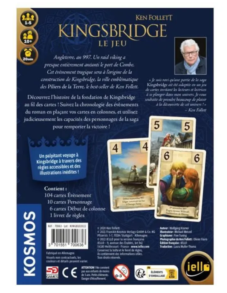 Kingsbridge Iello – Jeu de cartes stratégie Vikings