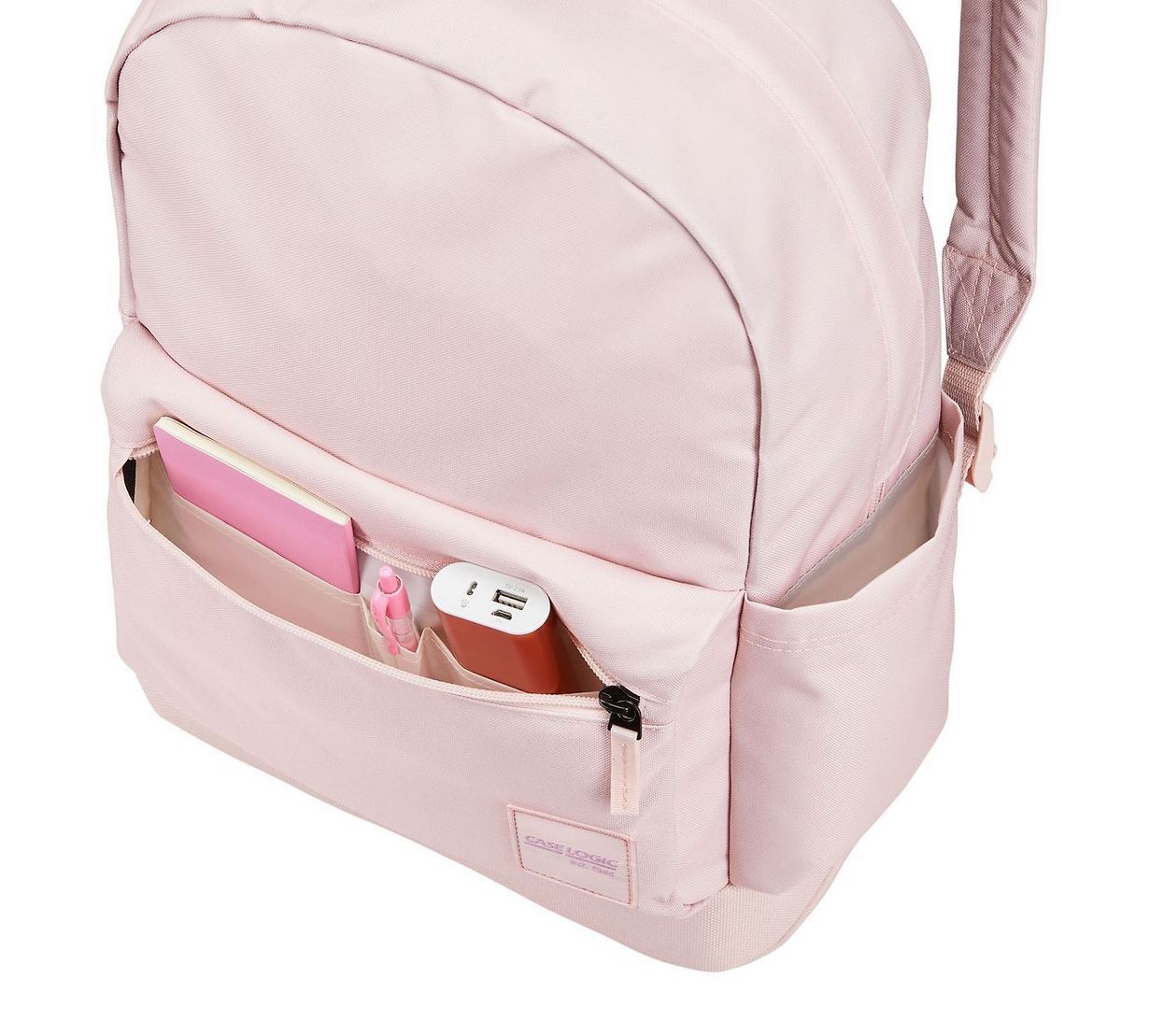Case Logic Campus CCAM-1216 – Sac à Dos 24L – Compartiment PC 15,6” – Organisation Optimale – Couleur Lotus Pink – Confort Quotidien