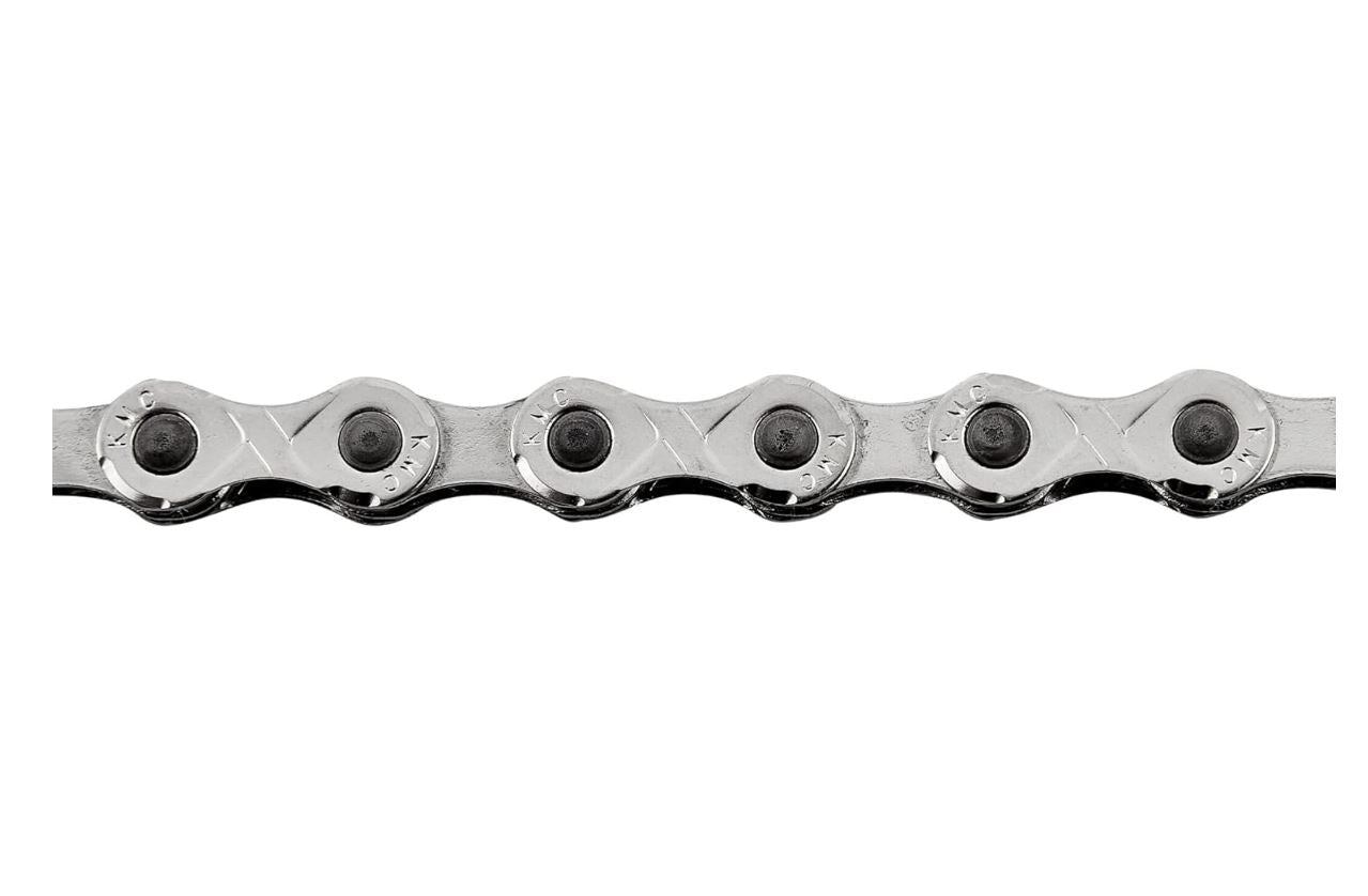KMC e10 – Chaîne E-Bike 10 Vitesses – 122 Maillons – Haute Résistance pour Vélos Électriques avec Moteur Central