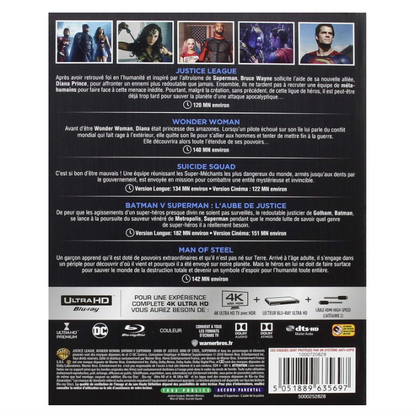 Coffret DC Comics Movie 2018 – 4K Ultra HD + Blu-ray – Édition cinéma