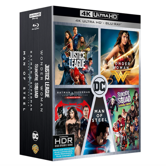 Coffret DC Comics Movie 2018 – 4K Ultra HD + Blu-ray – Édition cinéma
